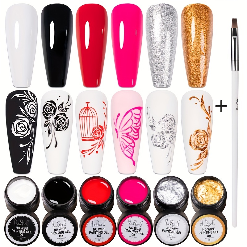 Resin Glitter Pack - AWStorG 7Pcs/Set Not Flowing 4 In