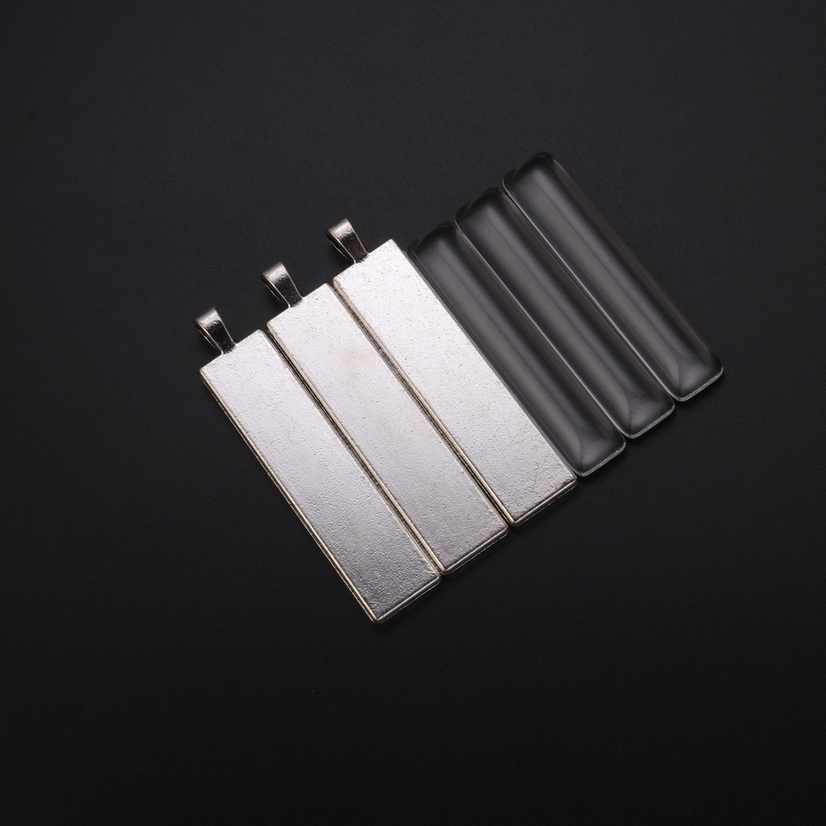 Resin Crafts Diy - 10Pcs Timeless Gem Pendant Trays Silver