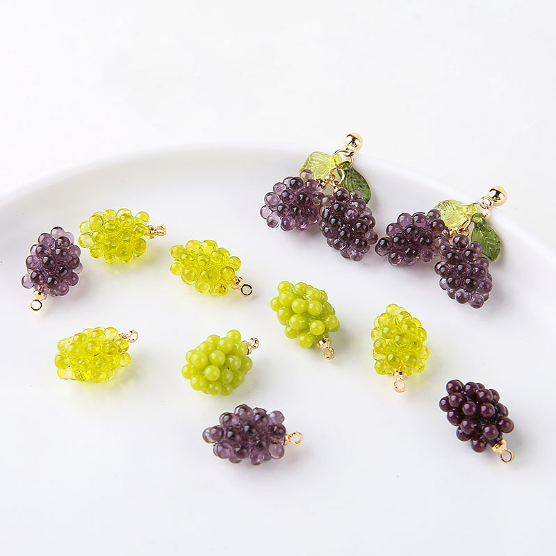 6pcs Cute Little Grapes Resin  - Resin Craft Projects 评论和价格