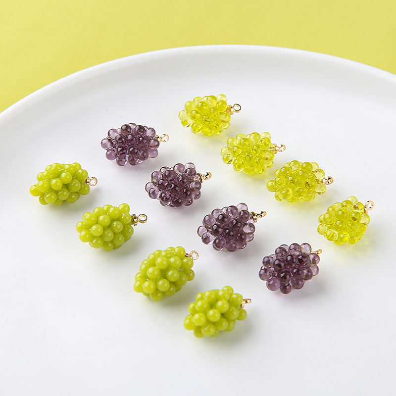 6pcs Cute Little Grapes Resin  - Resin Craft Projects 评论和价格