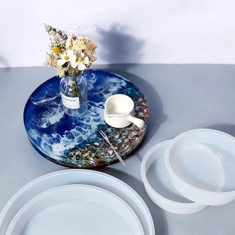 Round Epoxy Table Resin Molds, - Coaster Mold Round 评论和价格
