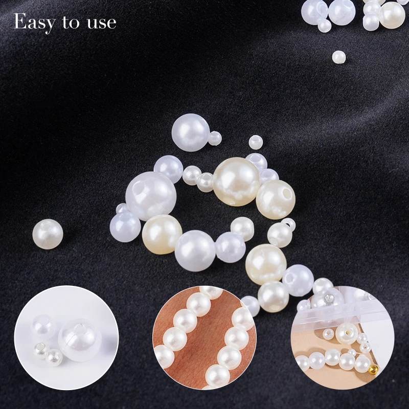 800pcs Artificial Faux Pearl R - Resin Crafts Diy 评论和价格