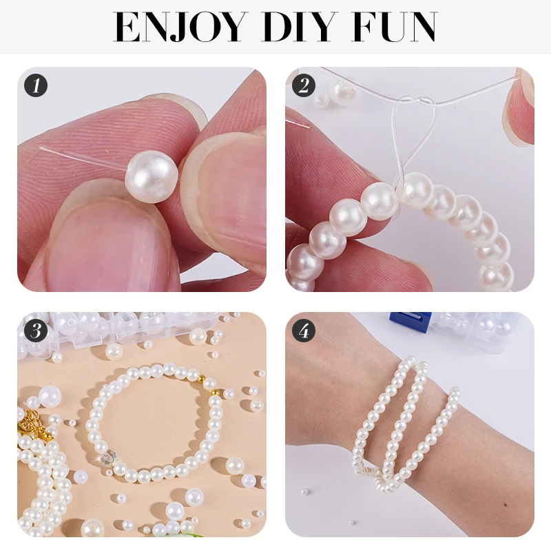 800pcs Artificial Faux Pearl R - Resin Crafts Diy 评论和价格
