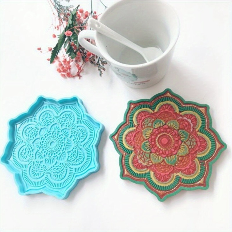 Mandala Coaster Silicone Mold  - Coaster Mold Round 评论和价格